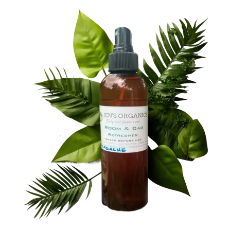 image of Room & Car Spray w/Custom Scents on top of leaves