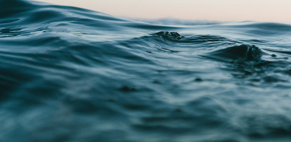 rolling blue wave